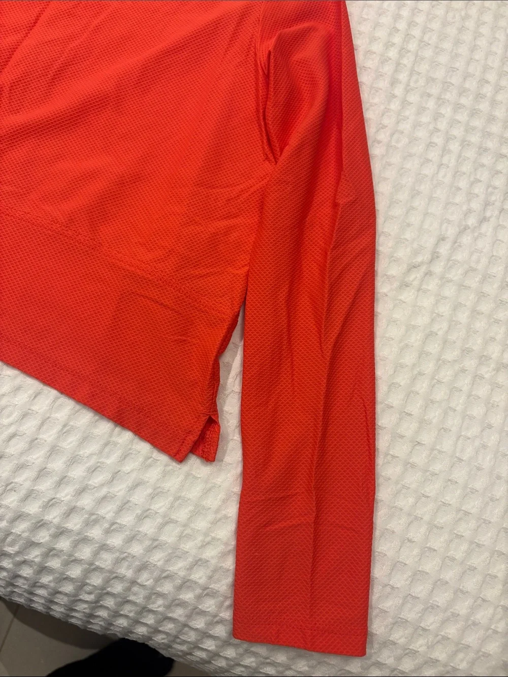 Old Navy Bright Red Long-Sleeve Active Tee for Kids